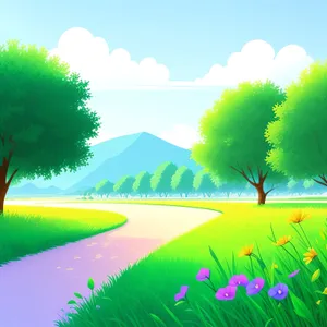 Vibrant Summer Meadow Landscape