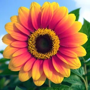 Vibrant Sunflower Blossom in a Sunny Field