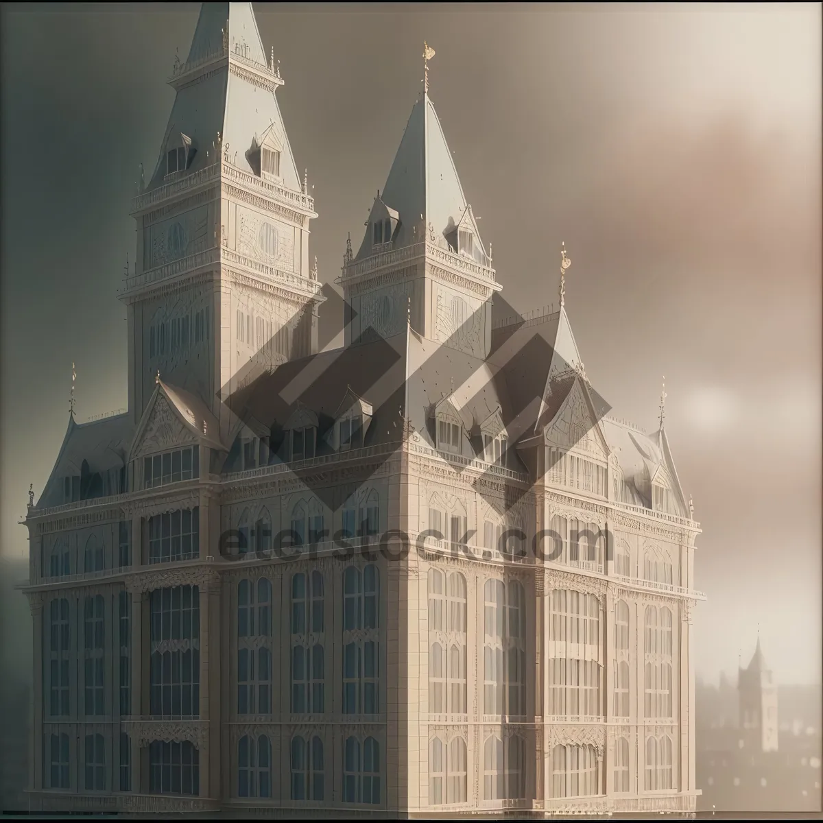 Picture of Architectural Marvel: England's Historic Cathedral on Skyline