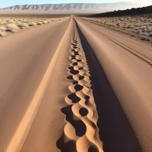 Desert highway under a stunning sky