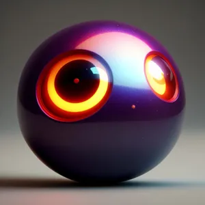 Digital Trackball Mouse: Sleek and Colorful Computer Accessory