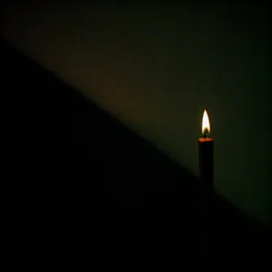 Burning Torch of Illumination in Darkness
