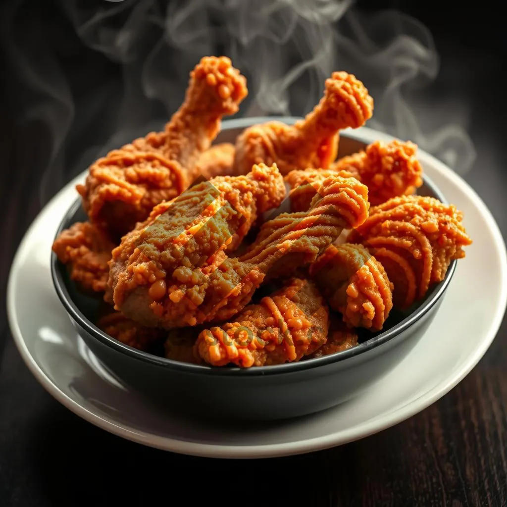 Picture of Chicken Pretzel Appetizer with Tomato Sauce and Cracker