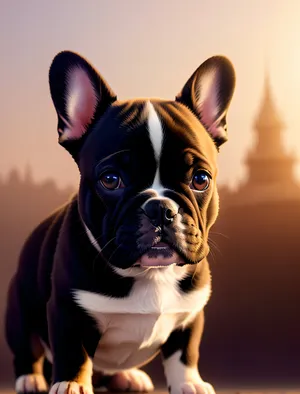 Bulldog Puppy - Cute and Wrinkled Canine Friend