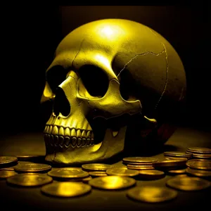 Terrifying Skull and Bones Pirate Mask