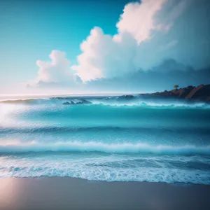Idyllic Tropical Beachscape Under Clear Sky