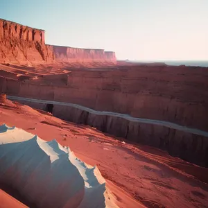 Southwest Scenic Canyon Landscape with Majestic Mountains