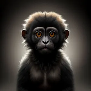 Adorable Baby Monkey with Furry Cat-like Features