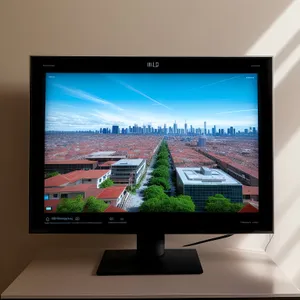 Modern Flat Screen Monitor for Business Office