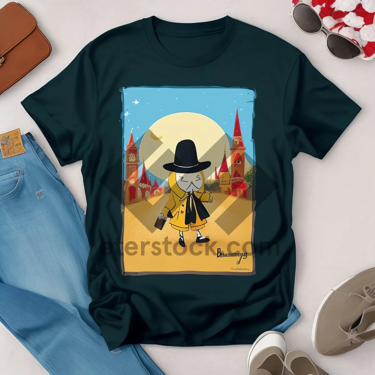 Picture of Happy man with stylish jersey smiling