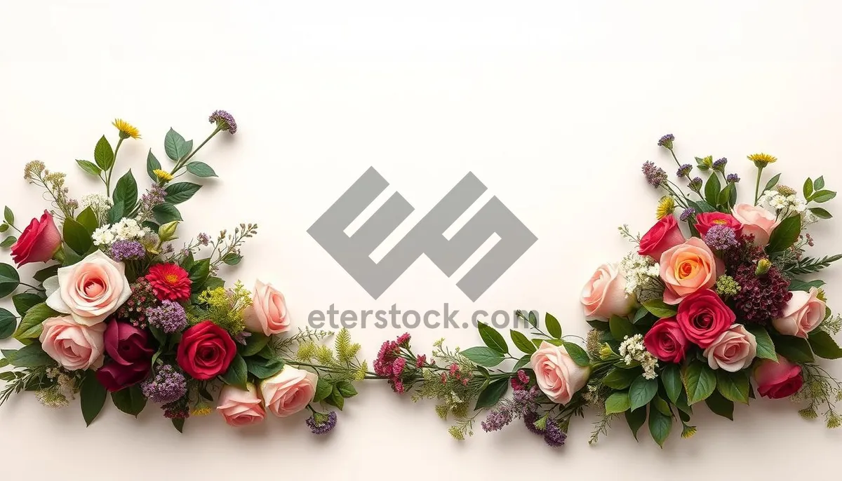 Picture of Spring Flower Bouquet Decorative Frame