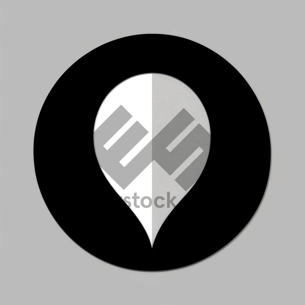 Picture of Black Heart Icon Graphic Design Symbol