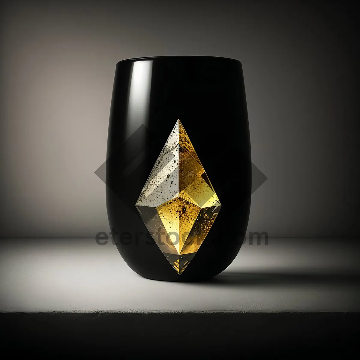 Picture of Golden Japanese Glass Shield Icon