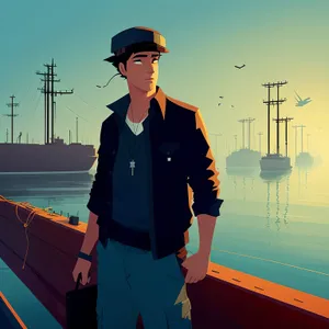 Handsome Construction Worker in Hardhat