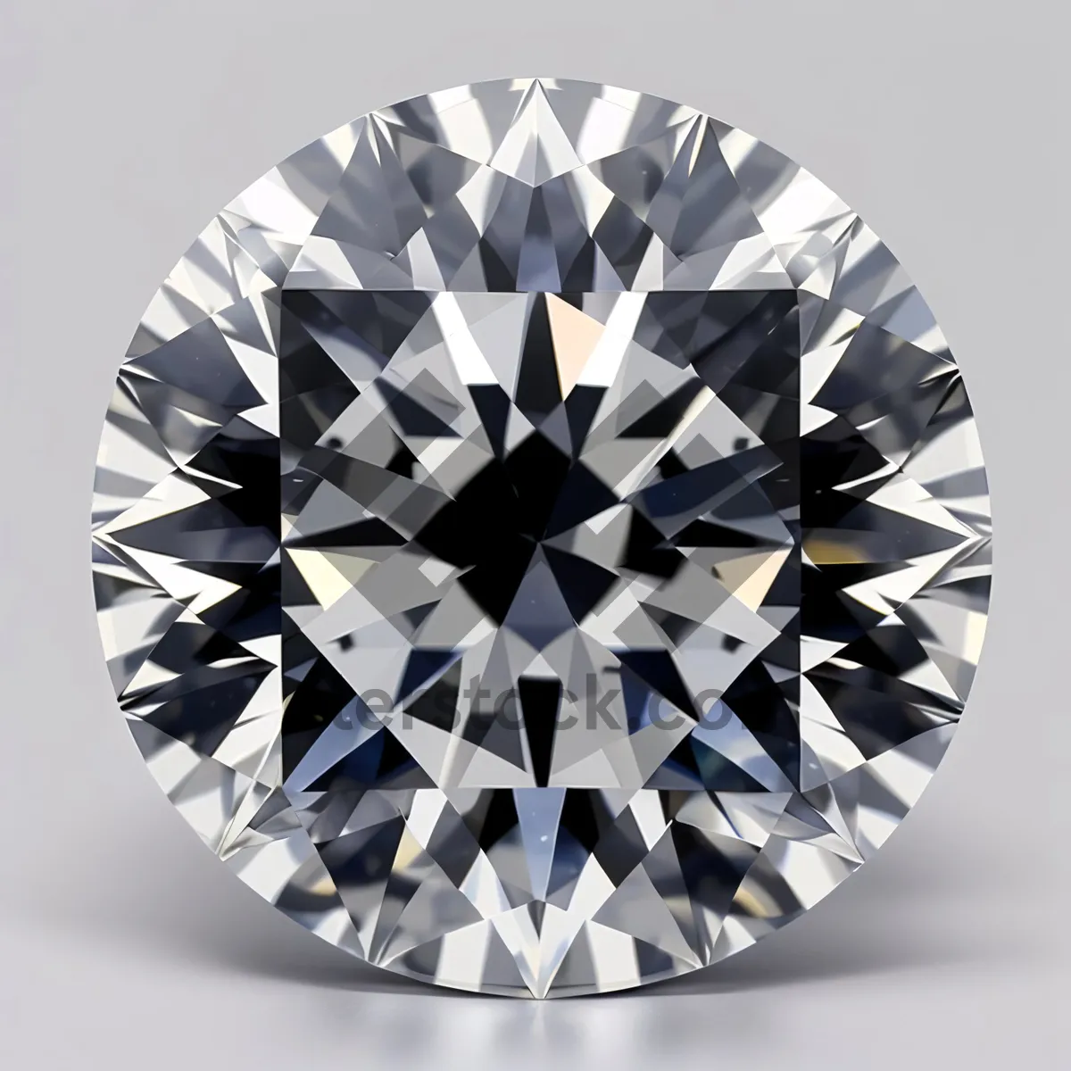 Picture of Sparkling Round Diamond Gem in Glass Circle