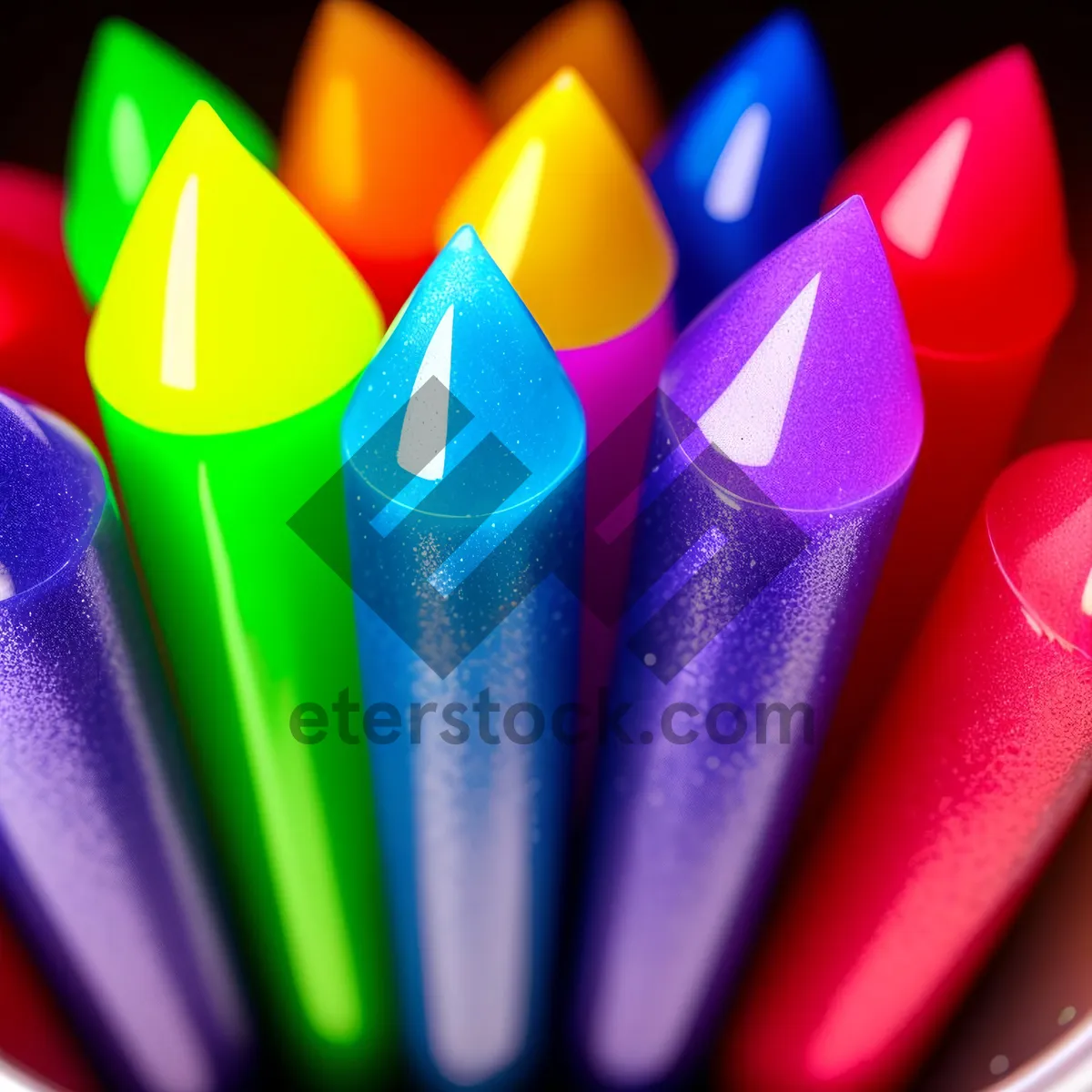 Picture of Vibrant Rainbow Pencils for Creative School Art