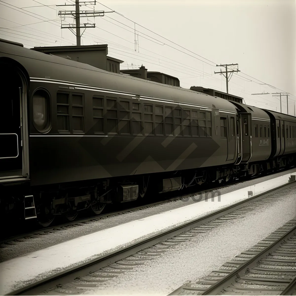 Picture of Urban Metro Train at Railway Station