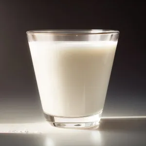 Refreshing Milk in Glass