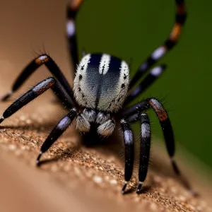 Spooky Arachnid: Garden Spider in Closeup View