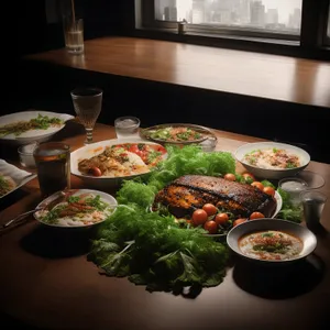 Delicious Grilled Steak with Fresh Vegetables