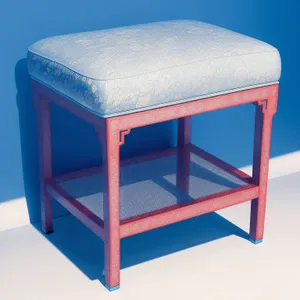 Wooden 3D Ottoman Seat Furniture