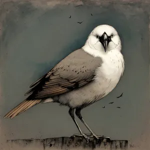 Coastal diving bird with brown feathers perched on a branch.