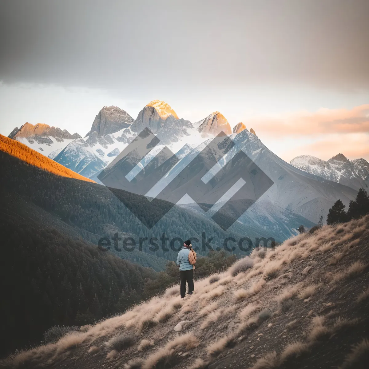 Picture of Alpine Majesty: Majestic Snow-Capped Mountains and Glaciers