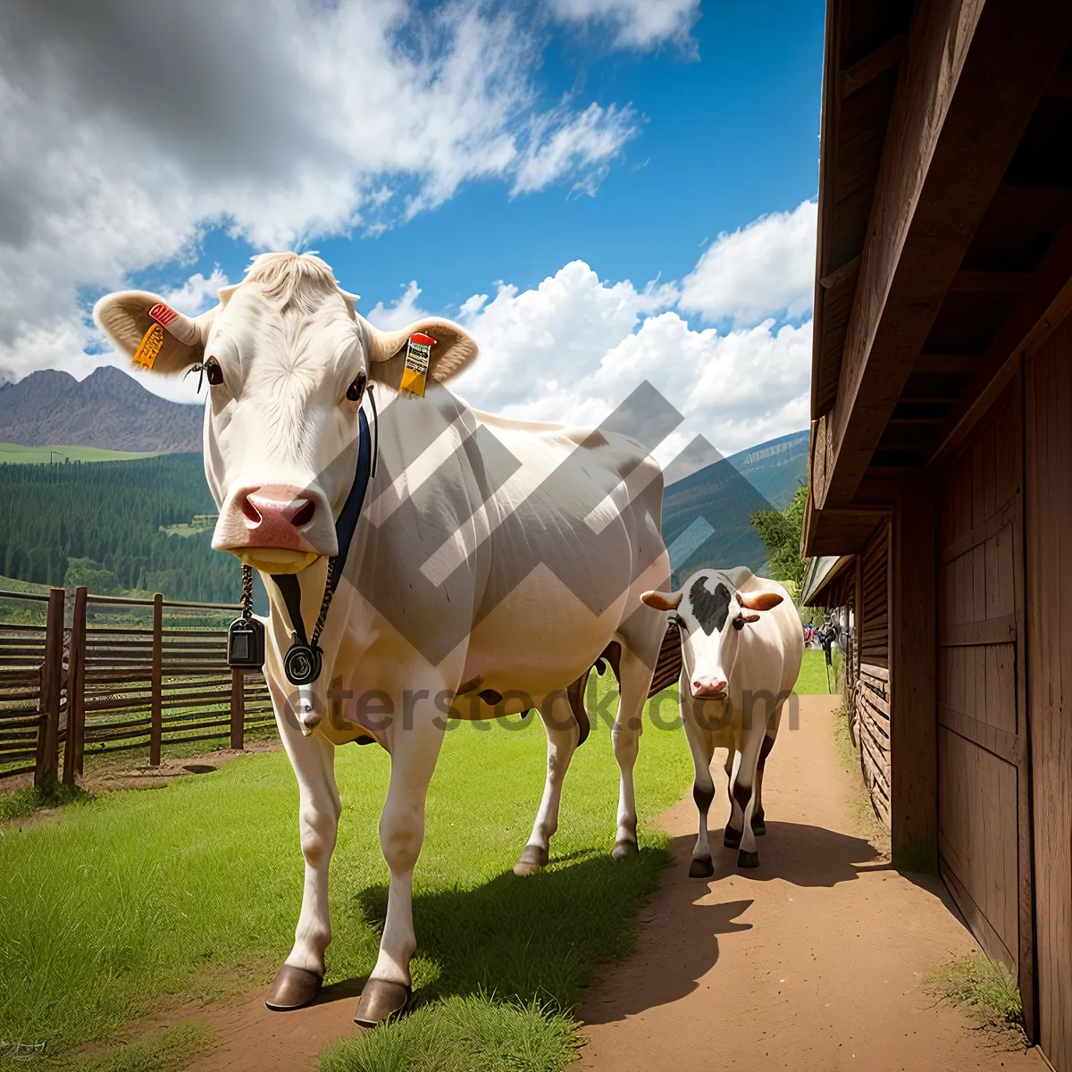 Picture of Bovine bliss in the rural pasture"
or
"Grass-grazing cattle on the farm