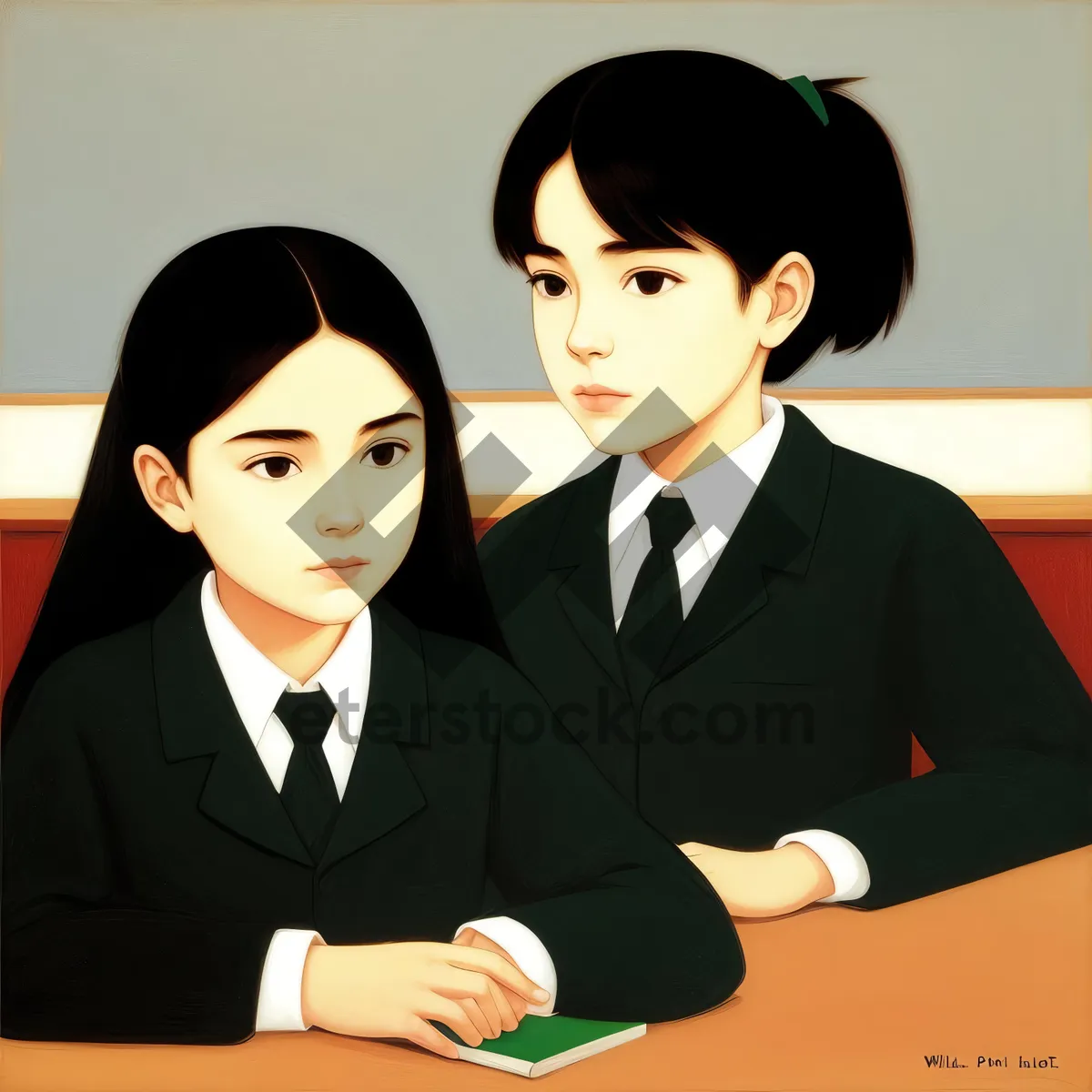 Picture of Successful Corporate Teamwork: Confident Business Professionals in Office