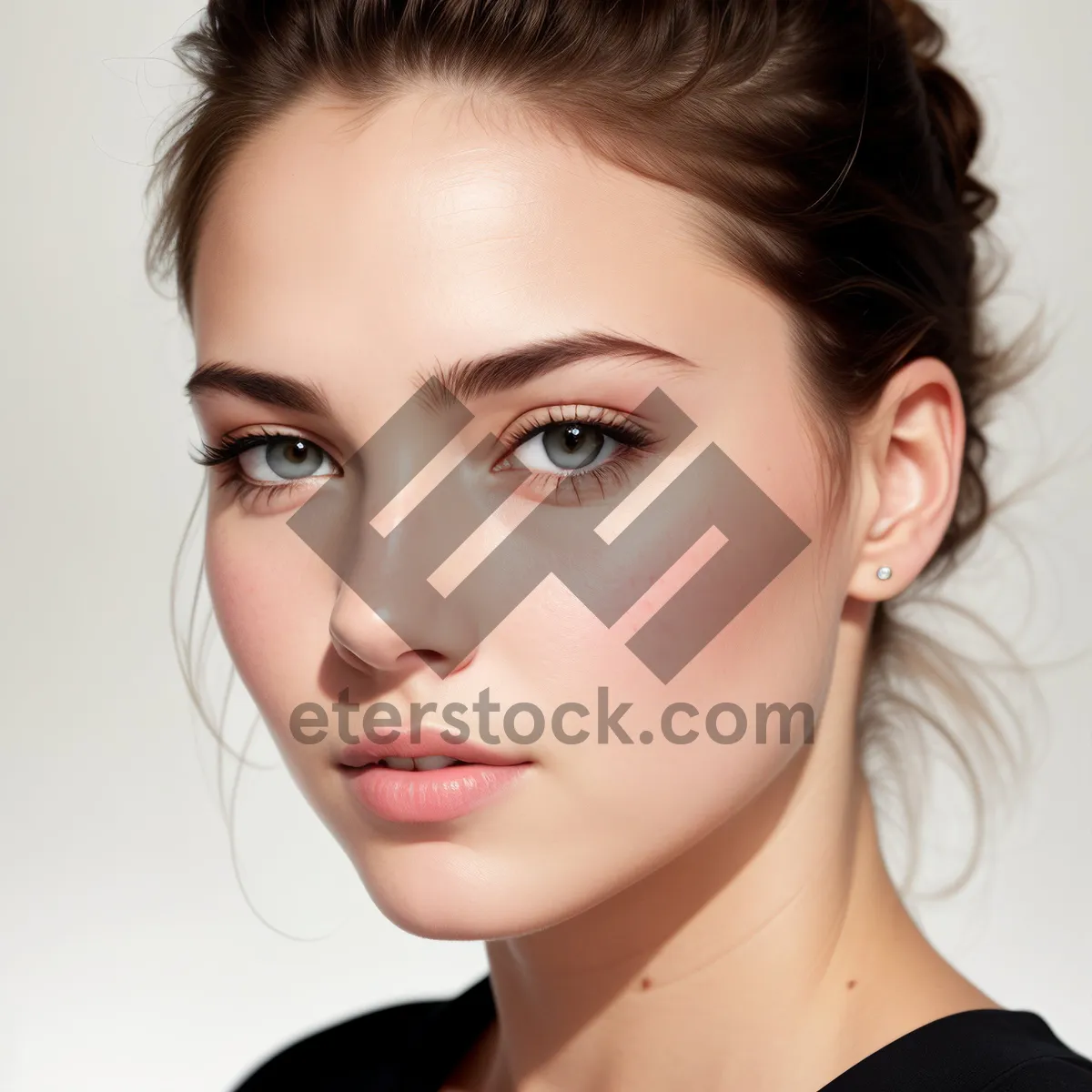 Picture of Beautiful brunette with radiant smile and captivating eyes