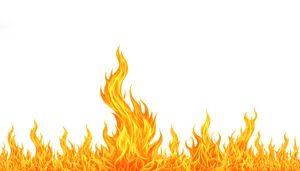 Fire Icon in Orange Graphic Design Element