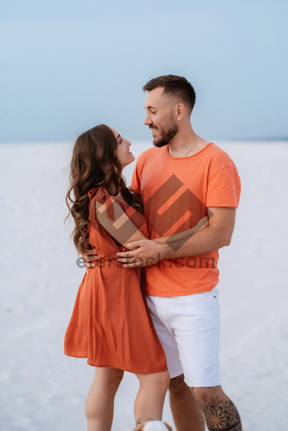 Picture of Happy people enjoying summer beach vacation under the sun