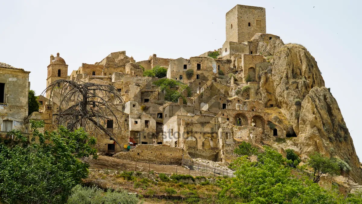 Picture of Medieval Castle Overlooking Historic City Skyline