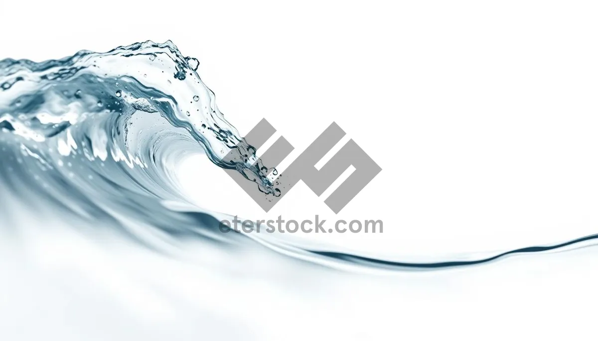 Picture of Modern Flowing Wave Pattern Graphic Wallpaper