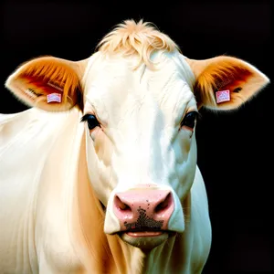 Bovine Portrait on Rural Ranch