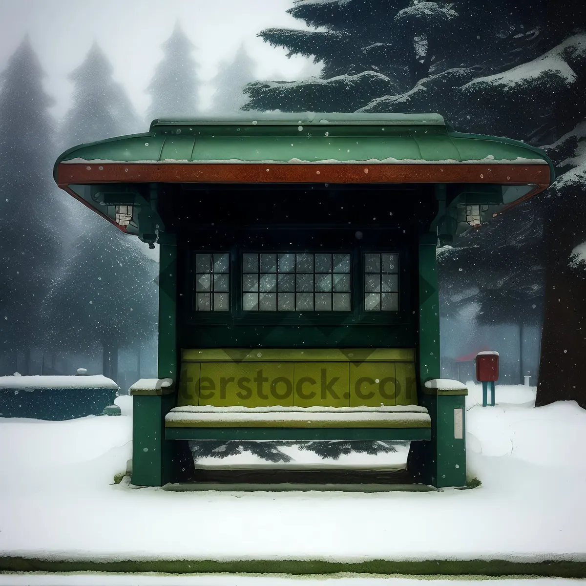 Picture of Travel boathouse architecture iconic palanquin building.