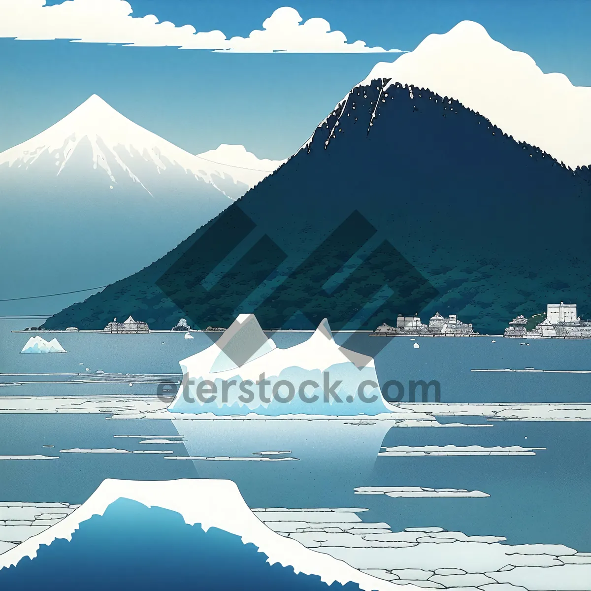 Picture of Majestic Glacier Mountain Landscape