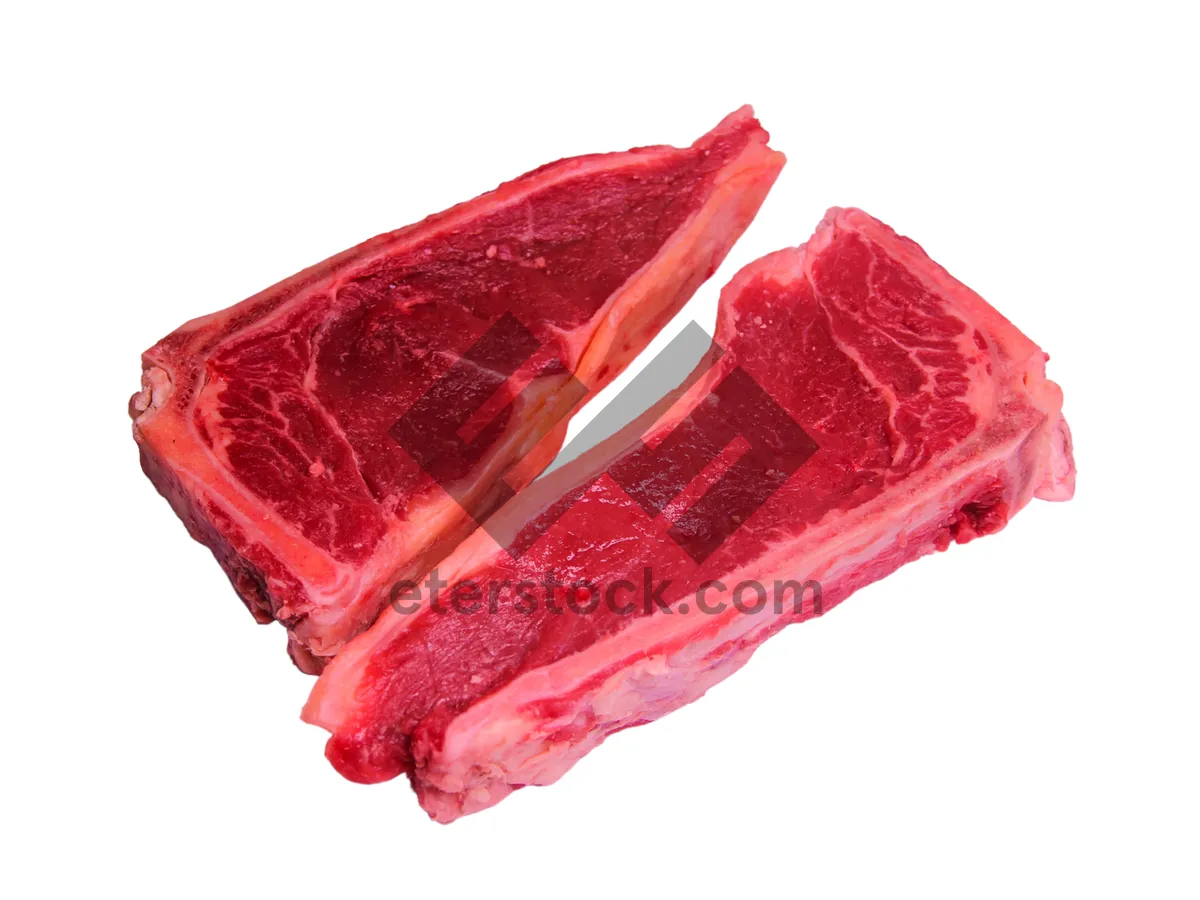 Picture of Fresh sirloin steak for gourmet dinner.