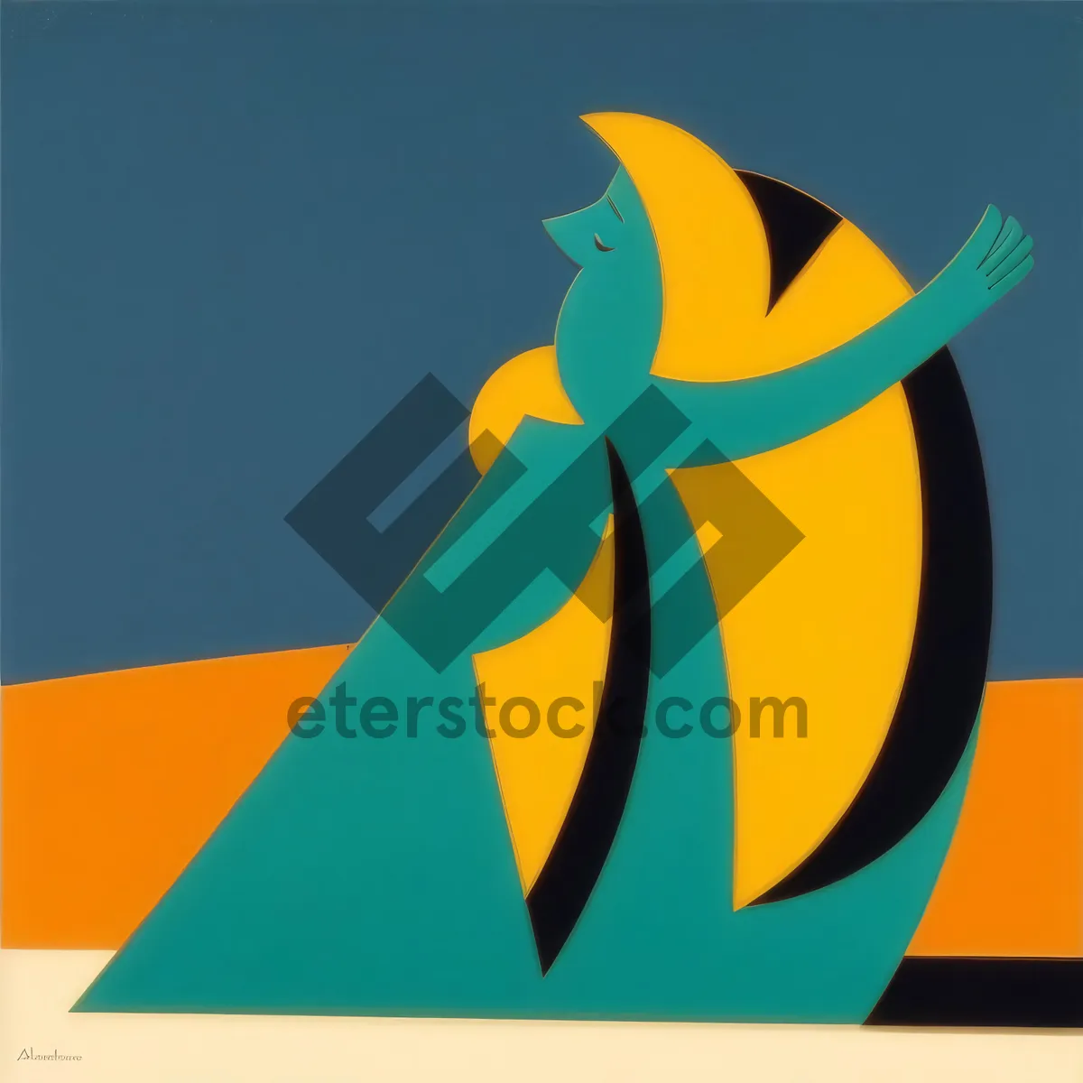 Picture of Symbolic Design: Artistic Breeze Icon Graphic Sign