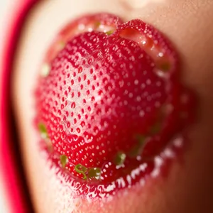 Juicy Strawberry Delight: Fresh and Sweet Berry with a Touch of Lipstick