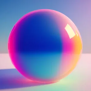 Shiny Glass Spheres: A Vibrant Set of Bright Round Buttons