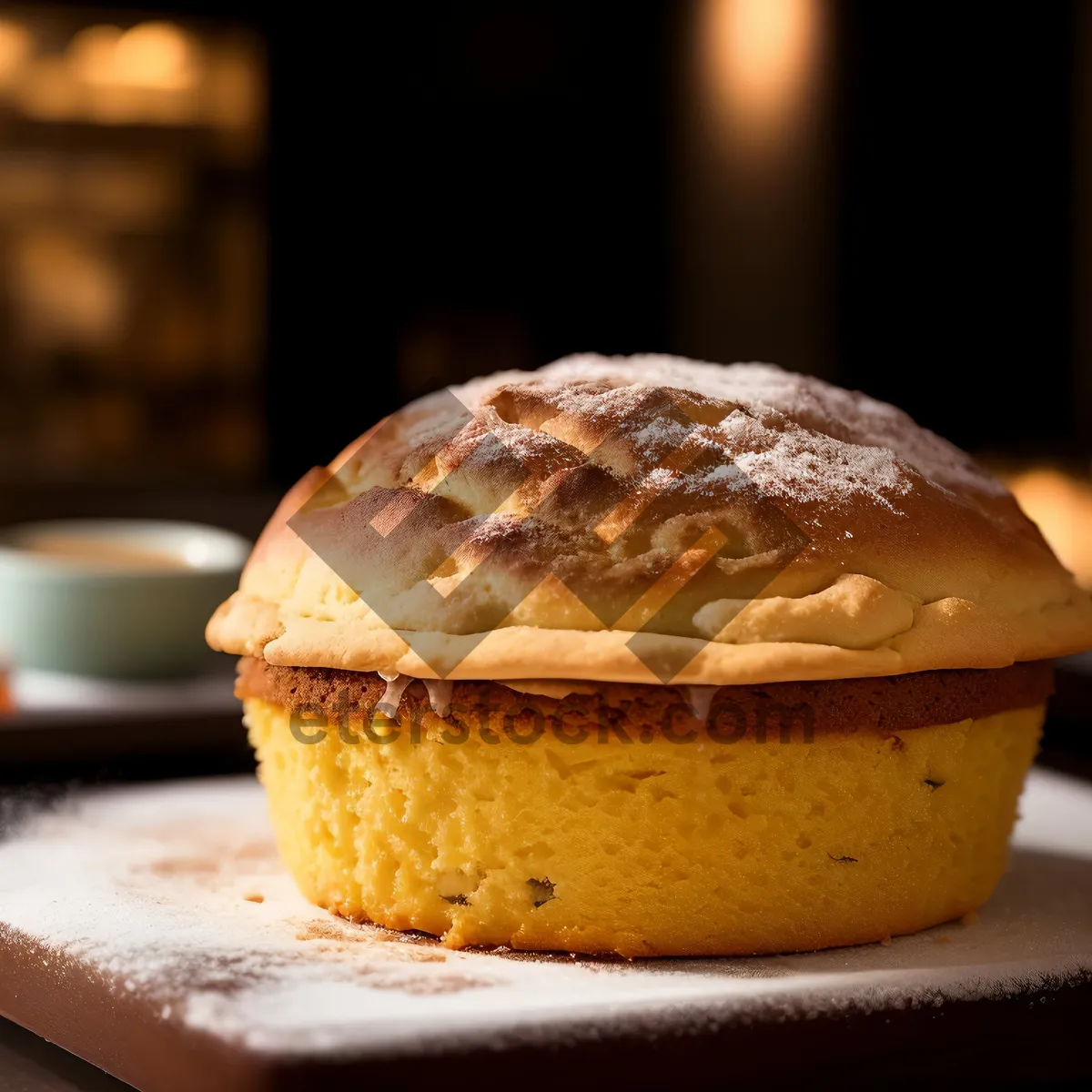 Picture of Sweet Breakfast Pastry with Coffee