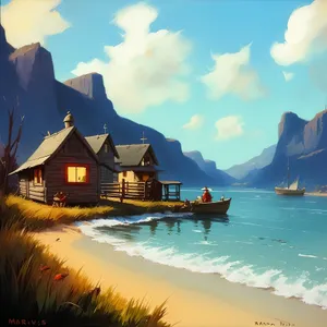 Serene Beach Haven: Tranquil Waterside Getaway with Breathtaking Scenery