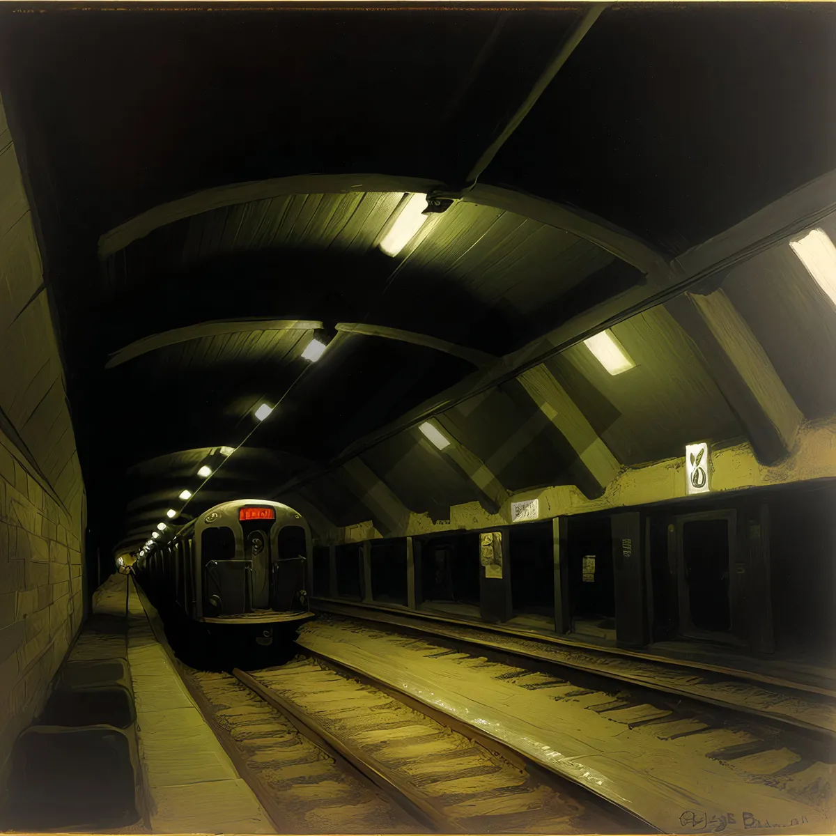 Picture of Urban Train Terminal: Modern Underground Transport Hub