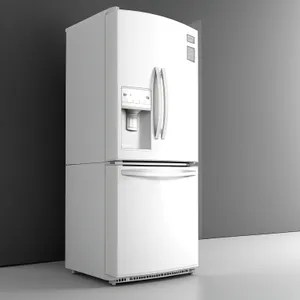 Modern White Refrigerator: Stylish and Efficient Home Appliance