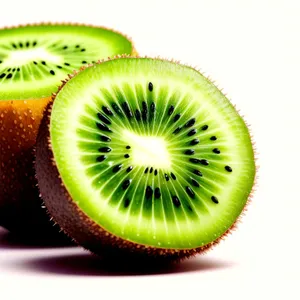Fresh and Juicy Kiwi Fruit Slice
