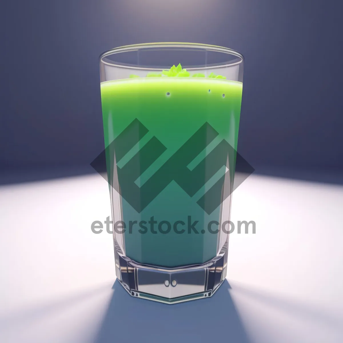 Picture of Refreshing Fruit Cocktail in Ice-Cold Glass