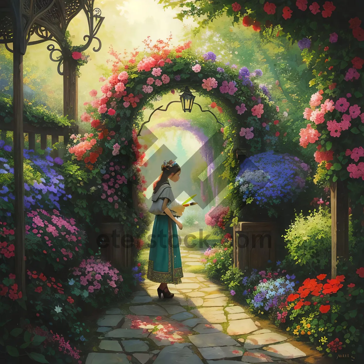 Picture of Beautiful House with Garden and Altar