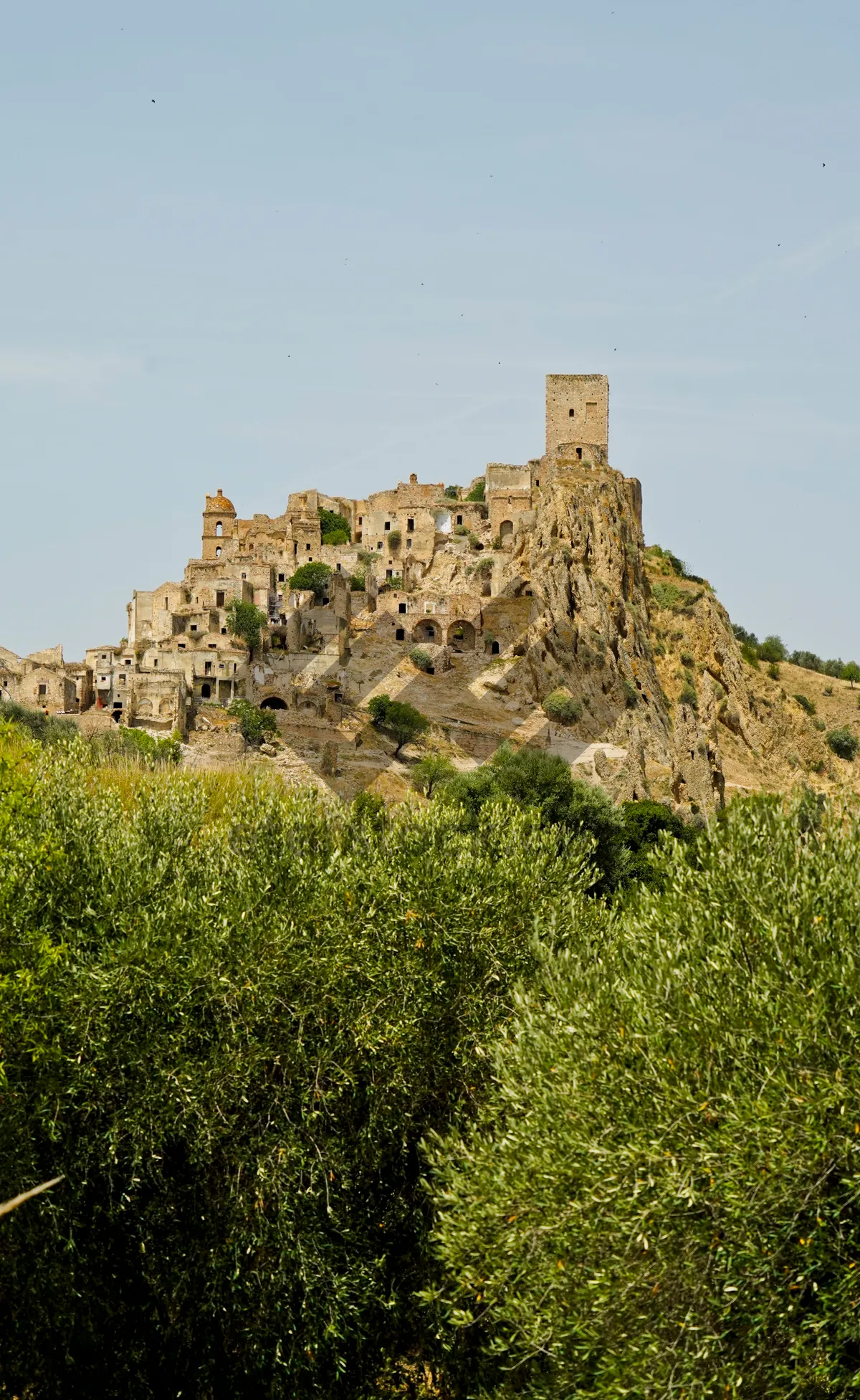 Picture of Ancient castle ruins on a hilltop fortress