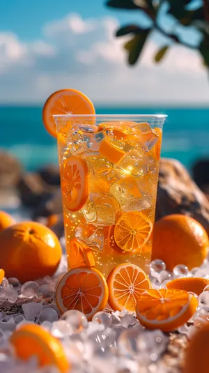 Fresh Orange Pumpkin Juice in Glass